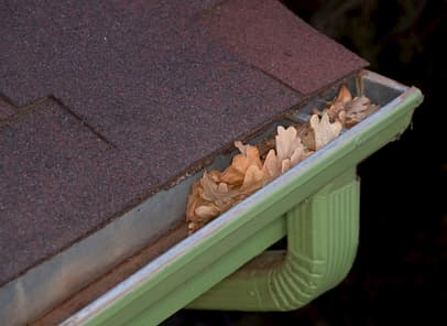 Residential gutter cleaning