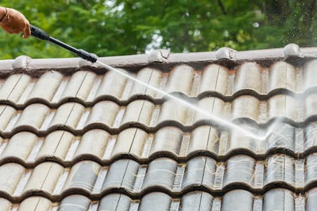 Residential roof cleaning